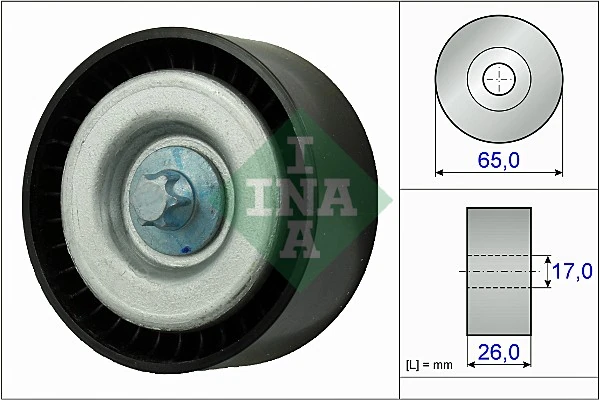 Deflection/Guide Pulley, V-ribbed belt